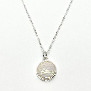 925 White Mermaid Scale Pendant Necklace